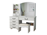 Fashion Vanity Desk with Mirror and Lights for Makeup, Vanity Mirror with Lights and Table Set with 27479800
