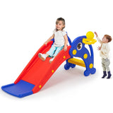 Toddler Slide, Dolphin Play Slide for Outdoor and Indoor, Freestanding Climber Playset with W2181P155572