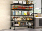 36"W x 14"D x 71"H Storage Shelves, 5-Tier Shelf, Heavy Duty Garage Shelving Unit with Wheels , 70009522