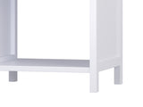Modern Nightstand with Drawer and Open Shelf,Scalloped Edge Bedside Table for Bedroom, Cute 09977389