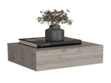 Floating Nightstand 5"H, Modern Wall-Mounted Bedside Shelf with Drawer, Light Gray B097P167434