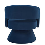 Modern Swivel Barrel Chair, Upholstered Velvet Round Accent Chairs,360 Degree Comfy Swivel Chair W2186P178774