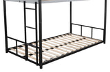 ZNTS Metal Twin over Twin Bunk Bed with Vent Board/ Heavy-duty Sturdy Metal/ Noise Reduced/ Safety W427P154977