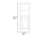 Hanover 4-Shelf Linen Cabinet Light Grey B06280006