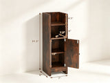 Slim Freestanding Bathroom Storage Cabinet, Narrow Floor Organizer with Open Shelves & Adjustable 44886626