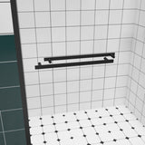 44-48"x76" Aluminum Frame Double Sliding Shower Door,Bypass Bathroom Sliding Door with Premium 1/4" W2011P325512