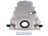Timing Chain Cover w/ Dual-10AN Turbo Oil Drain Bungs Fits for Gen IV GM LS Series Engines 6.0L 5.3L 19482588