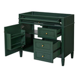 36'' Bathroom Vanity without Top Sink, Modern Bathroom Storage Cabinet with 2 Drawers and a Tip-out N710P186084F