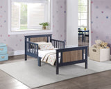 Connelly Reversible Panel Toddler Bed Midnight Blue/Vintage Walnut B02257227