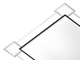 Asbury Mirrored & Chrome Finish Accent Mirror B2726P448749