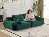 Modern Memory Foam Compressed Sofa,2 Seater Large Sectional Couches for Living Room,Pet-Friendly 57128600