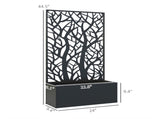 Garden Bed Galvanized PlanterGarden Bed with Privacy Pan 02068888
