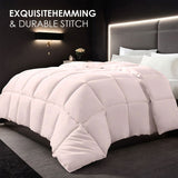 Pink plus-size comforter for all seasons, perfect for cozy bedrooms, luxurious hotel rooms, single, 22702472