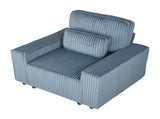 Corduroy Upholstered Armchair with Throw Pillow Soft Single-Seat Lounge Chair for Cozy Corners, 95527592