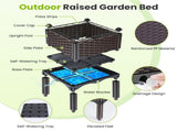Raised Garden Bed Planter Box, 3 Size Options Self-Watering Elevated Garden Bed, Lightweight PP 83896337