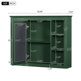35'' x 27.5'' Medicine Cabinet, Wall Mounted Bathroom Storage Cabinet, Modern Bathroom Wall Cabinet WF322917AAF