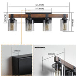 (Same as W1340119957/L1016) 4-Lights Farmhouse Vanity Lights Fixture Rustic Light Fixture W1340P206656