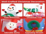 6ft Inflatable Santa Car - 5 LED Lights, IP44 Waterproof, Quick Self-Inflation, Festive Decor 35069235
