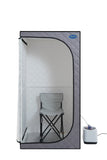 Portable Grey Mini Plus style Steam Sauna tentPersonal Home Spa, with Steam Generator, Remote W782124169