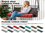 Outdoor Bench Cushion, 63 20 4 Inch, Tufted Waterproof Swing Cushion with Ties, for Patio Bench 22838950