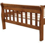 Wood Platform Bed Twin Bed Frame Panel Bed Mattress Foundation Sleigh Bed with WF192434AAL