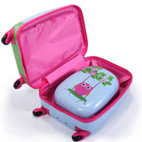 2 PCS Kids Luggage Set, 12" Backpack and 16" Spinner Case with 4 Universal Wheels, Travel Suitcase W2181P146727