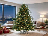 6ft Wide Christmas Tree with 300 Warm White LEDs 2345 Tips Hinged Design 36054642
