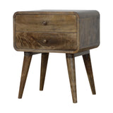 Curved Classic Grey Washed Bedside B182P166523