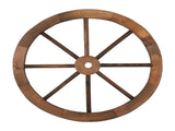 2pcs 24-Inch Old Western Style Garden Art Wall Decor Wooden Wagon Wheel Brown 37138993