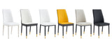 A set of 4 dining black dining chair set, PU material high backrest seats and sturdy leg W1151P191427