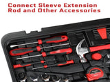 599 PCS Home Tool Set Kit, Auto Repair Tool Kit with Rolling Tool Box, Mechanic Tool Sets with 21V 98608962