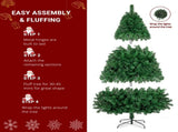 FCH 7ft 1100 Branches PVC Material DIY 200 Lights Warm Color 8 Modes Christmas Tree Green 26333713