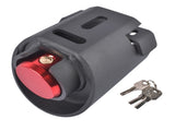 2-5/16-Inch Red Trailer Coupler Lock Heavy-Duty Carbon Steel w/ Weatherproof Shield 04946513