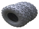 Pair of ATV Go Kart Tires 145/70-6 Rated Black rubber Depth 5 mm 61419693