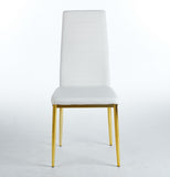 chair set of 4,GOLDEN COLOR LEG,WHITE SEAT W234P241305