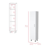 Storage Cabinet Molekeede, Four Shelves, White Finish B092123123