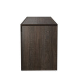 20 minutes quick assembly brown simple modern TV stand with the toughened glass shelf cabinet W67943610