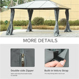 Universal Gazebo Sidewallt Coffee-AS 51312136