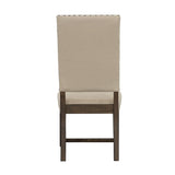Beige and Smokey Black Upholestered Side Chair B062P153669