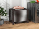 55L Bamboo Laundry Basket with Lid & Removable Liner Bag, Large Cloth Hamper for Bathroom & Bedroom 64163704