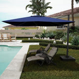 11FT Square Cantilever Patio Umbrella in Navy Blue T3609P333097
