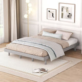 Modern Design Queen Floating Platform Bed Frame for Grey Color W697123295