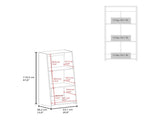 Bookcase 47" H, 3 shelves, Black B097P250875