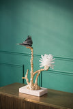 Aluminum Candle Holder with Marble Stand, 8x5x15" W2078P172361