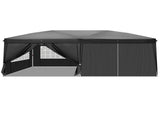 3 x 6m Four Windows Practical Waterproof Folding Tent Black 47181514
