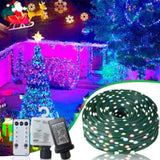 ZNTS Christmas Rope Lights,1000LED/328Ft Outdoor Decorative String Strobe with 8 Modes/Remote/IP67 24548604