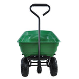 Folding car Poly Garden dump truck with steel frame, 10 inches. Pneumatic tire, 300 pound capacity, W22752500
