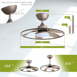 Light Pro 22 in. LED Indoor Coffee Smart Ceiling Fan with Remote Control T3177P284012