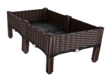 Raised Garden Bed Planter Box, 3 Size Options Self-Watering Elevated Garden Bed, Lightweight PP 01471420