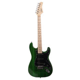 ZNTS GST Stylish Electric Guitar Kit with Black Pickguard Green 16945170